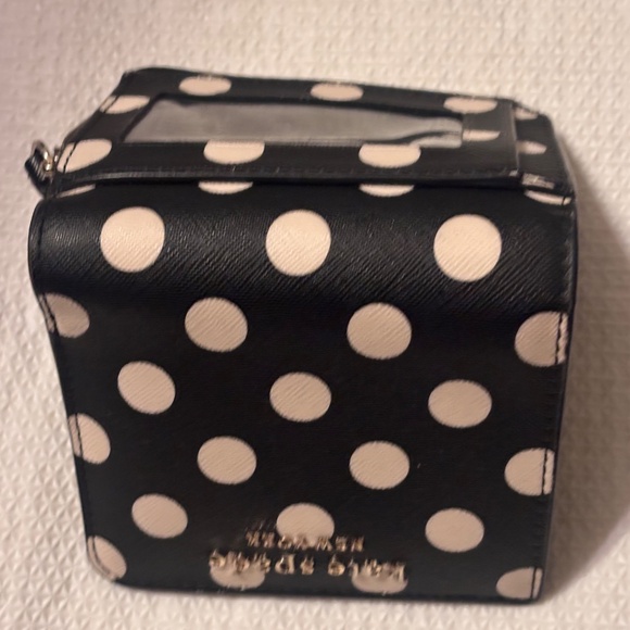 Kate Spade Polka Dots Black/White Full Zip and Snap Closure - Picture 5 of 5
